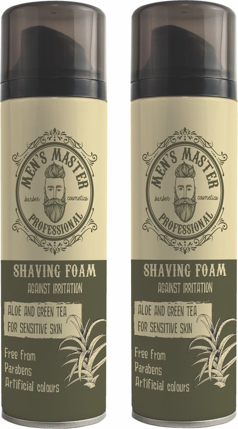 Men's Master Shaving Foam met groene thee en aloë vera