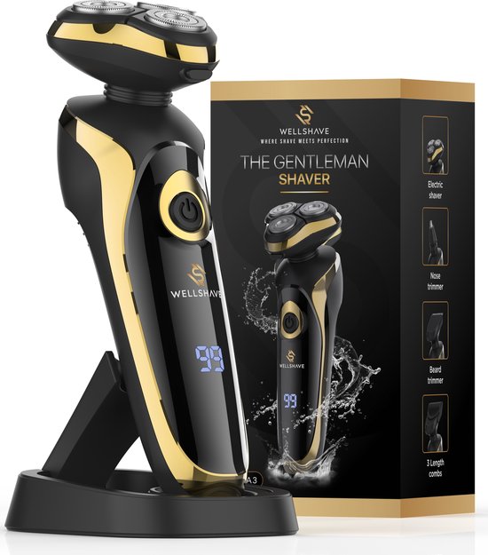 Wellshave 4 in 1 Scheerapparaat Elite met trimmeropzetstukken