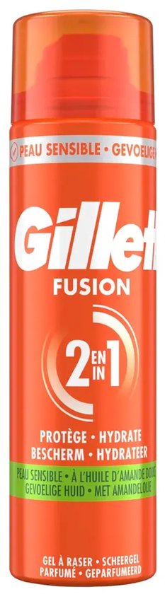 Gillette Fusion 2-in-1 Scheergel voor de gevoelige huid